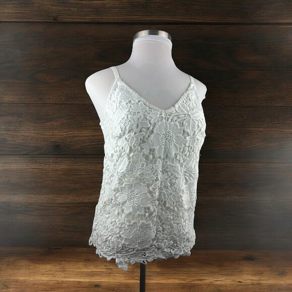 NWT White House Black Market Crochet Cami Top White Women's Size Small H13044 - Picture 16 of 16